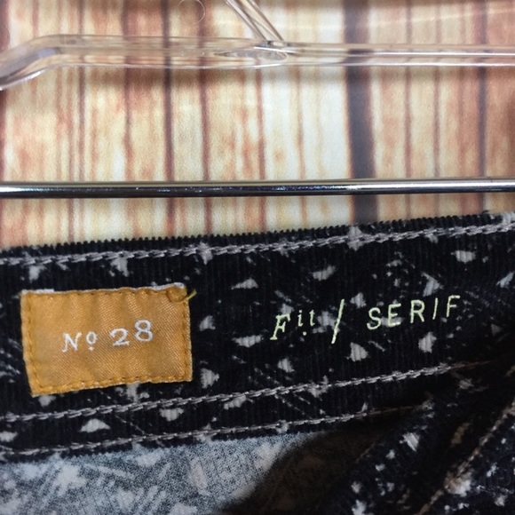 Pilcro & The Letterpress Serif Corduroy Anthropologie Ankle Crop Like New Sz 28 - Picture 7 of 8